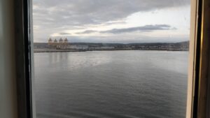 Arrival in Cherbourg in the early morning